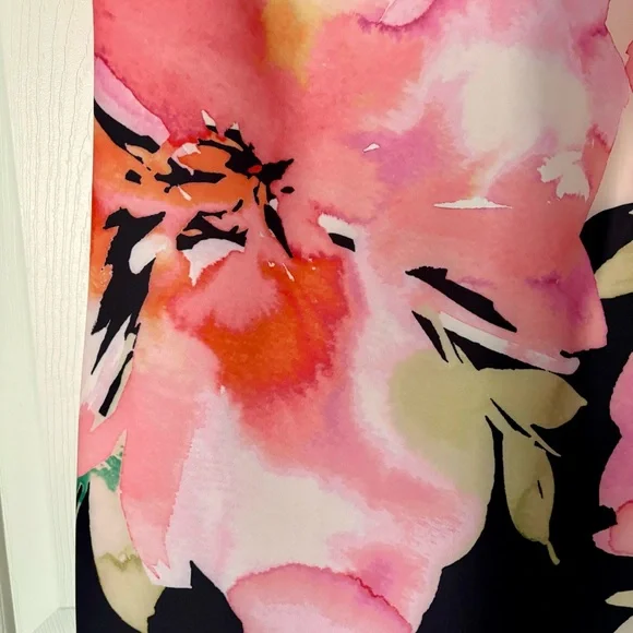 Calvin Klein Floral Watercolor Sheath Dress 6 NWT - Picture 9 of 10